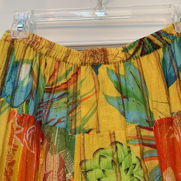 Maxi Skirt, Boston Proper Multi Color Floral Pattern 55% Cotton 45% Rayon Sz XS - Picture 4 of 6